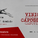 Immagine evento E Morte non avrà dominio – Vinicio Capossela e Pierpaolo Capovilla – Genova a Genova (GE) Potrebbe essere un'illustrazione raffigurante il seguente testo "WЛA eTone INAETE Fondsziare Teatro Due Farna L Mnan Cupa non Morte avrà dominio ballad opera VINICIO PIERPAOLO CAPOSSELA CAPOVILLA 5 novembre GENOVA-FoliteamaGenovese GENOVA Politeama Genovese IMARTS ត៉ជនីុល TeatroDue"