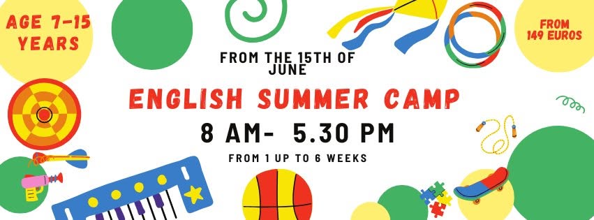 Evento English Summer Camp 2026 Locandina English Summer Camp 2026 - lunedì 15 giugno ore 08:00 - 10:00