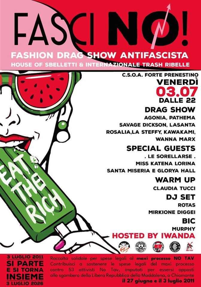Evento FasciNO!! Locandina FasciNO!! - venerdì 3 luglio ore 22:00 - 00:00