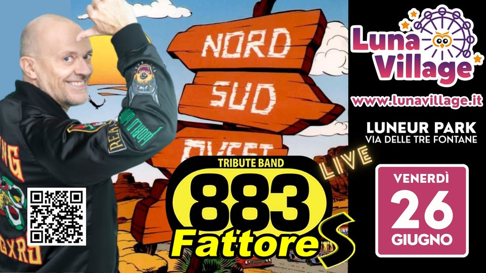 Evento Fattore S – 883 tribute – live – Luna Village Locandina Fattore S – 883 tribute – live – Luna Village - venerdì 26 giugno ore 21:15 - 23:15