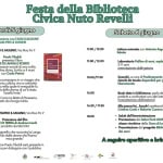 FESTA DELLA BIBLIOTECA Potrebbe essere un contenuto grafico raffigurante testo