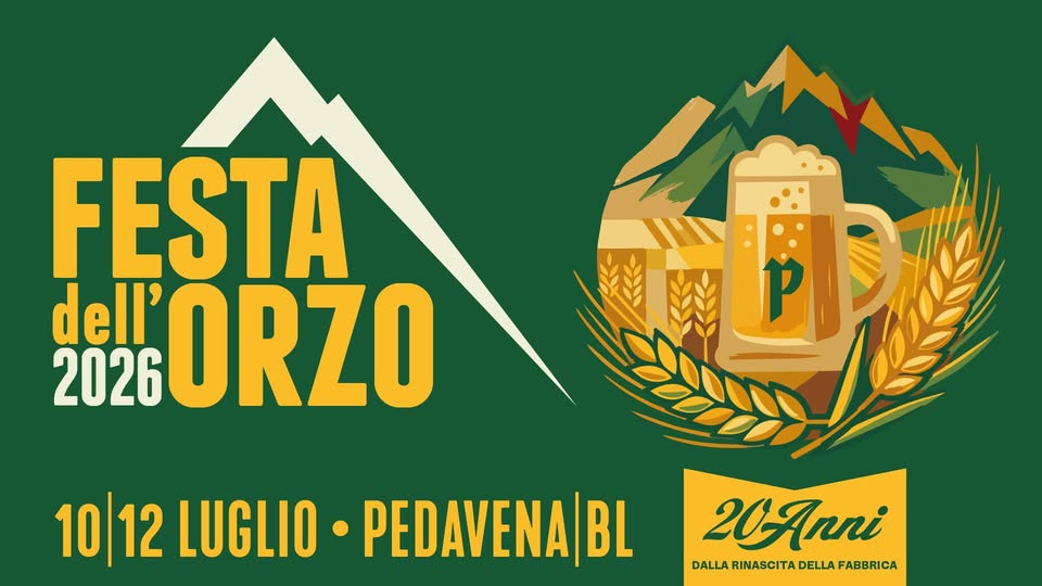 Evento Festa Dell’orzo 2026 Locandina Festa Dell’orzo 2026 - da venerdì 10 luglio - domenica 12 luglio 2026 ore 18:00