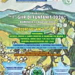 Immagine evento Giir di Funtanit 2026 a Valbrona (CO) Potrebbe essere un disegno raffigurante mappa e il seguente testo "SPORTIVA VALBRONESE ASD FEDERAZIONE ITALIANA AMATORI RTUTTI APS Associezione Gociele VALBRONA এका O ISTITUZIONALIFIASP ORGANIZZA IL: "1° GIIR DI FUNTANIT 2026" DOMENICA 23 AGOSTO 2026 EVENTO PODISTICO LUDICO MOTORIO APERTO A υττι PERCORSI DI KM PROGRAMMA: RITROVO: PRESSO IL CAMPO SPORTIVO VALBRONA PARTENZA: LIBERA DALLE 7:30 ALLE 9:00 CHIUSURA MANIFESTAZIONE: ORE 13:00 MILANO, CONTRIBUTO DI PARTECIPAZIONE SOSTEGNO DELL'EVENTO SOCI FIASP: 7 CON DONO DONO NON SOCI CON DONO SENZA DONO DONO PROMOZIONALE DELL'EVENTO: BOTTIGLIA DI BIRRA ARTIGIANALE ALLE CASTAGNE MIELE DEL TERRITORIO PARTECIPA CONCORSO: "QUADRIFOOLIO DELLA WALASSINA 19/07 -Channa- Lariani Rezzigo Bami Iscrizlanl Informazioni wwalbrenass@yahoo.R ใวป.หามเส Manifestazione Taseera 2026"
