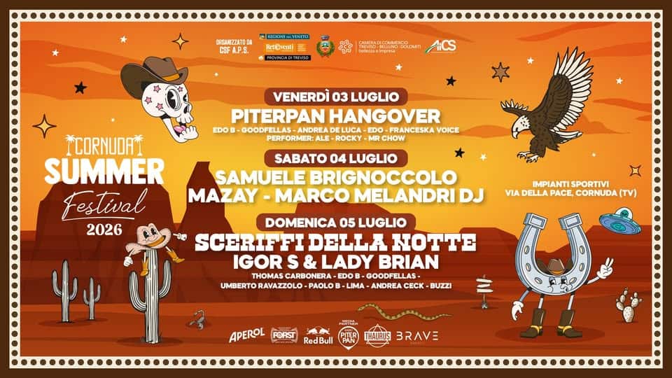 Evento Igor S & Lady Brian – Cornuda Summer Festival (TV) Locandina Igor S & Lady Brian – Cornuda Summer Festival (TV) - domenica 5 luglio ore 21:30 - 23:30