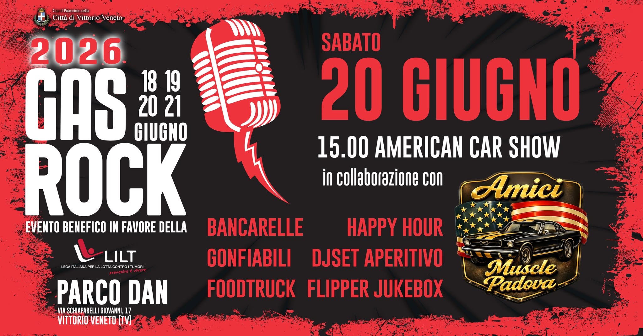 Evento Il Sabato Pomeriggio Del Gas Rock – American Car Show Con Amici Muscle Padova Locandina Il Sabato Pomeriggio Del Gas Rock – American Car Show Con Amici Muscle Padova - sabato 20 giugno ore 11:00 - 13:00
