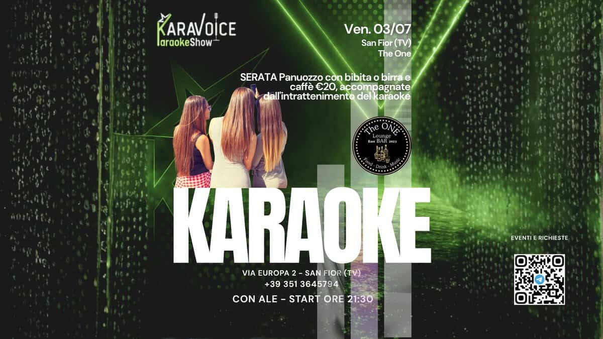 Evento KaraVoice Ven. 03.07 KARAOKE NIGHT TheOneLoungeBar Locandina KaraVoice Ven. 03.07 KARAOKE NIGHT TheOneLoungeBar - venerdì 3 luglio ore 21:30 - 23:30