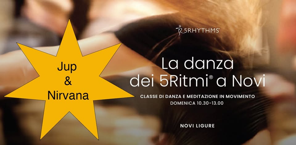 Evento La Danza di 5Ritmi Novi Ligure Locandina La Danza di 5Ritmi Novi Ligure - da domenica 14 giugno - domenica 20 dicembre 2026 ore 10:30 ore 13:00