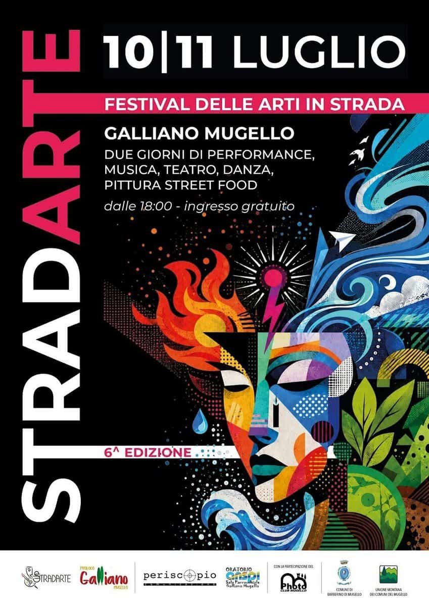 Evento La Marti busking x STRADARTE Galliano – Mugello 2026 (seconda giornata) Locandina La Marti busking x STRADARTE Galliano – Mugello 2026 (seconda giornata) - sabato 11 luglio ore 18:00 - 23:00