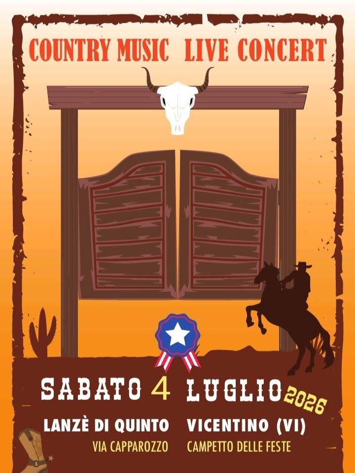 Evento Lanze’ country fest 25° anniversary country tour Locandina Lanze’ country fest 25° anniversary country tour - sabato 4 luglio ore 17:00 - 19:00