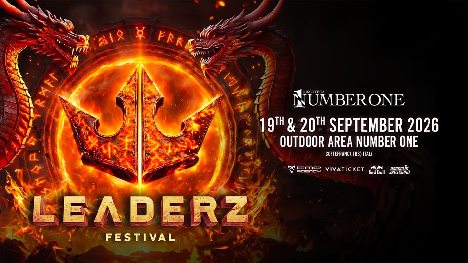 Evento Leaderz Festival 2026 Locandina Leaderz Festival 2026 - da sabato 19 settembre - domenica 20 settembre 2026 ore 18:00 ore 05:00