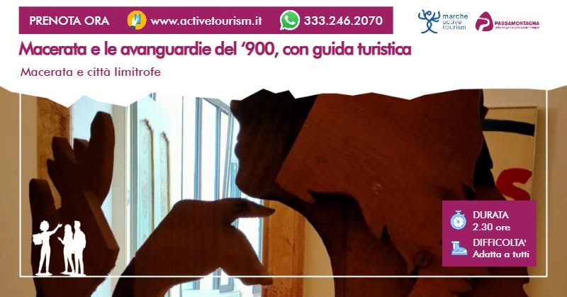 Evento Macerata e le avanguardie del ‘900, con guida turistica Locandina Macerata e le avanguardie del ‘900, con guida turistica - da giovedì 2 luglio - giovedì 23 luglio 2026 ore 17:30 ore 19:30
