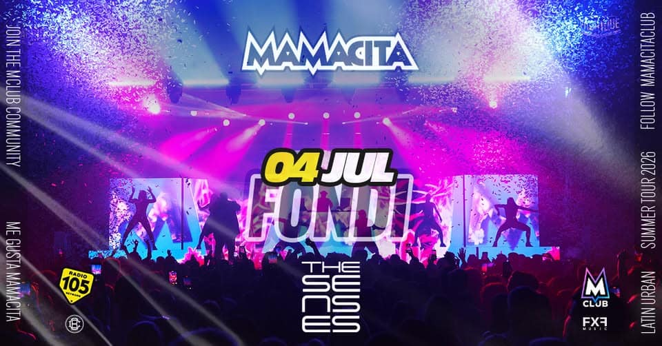 Evento Mamacita – The Senses – Fondi Locandina Mamacita – The Senses – Fondi - sabato 4 luglio ore 23:30 - 04:30