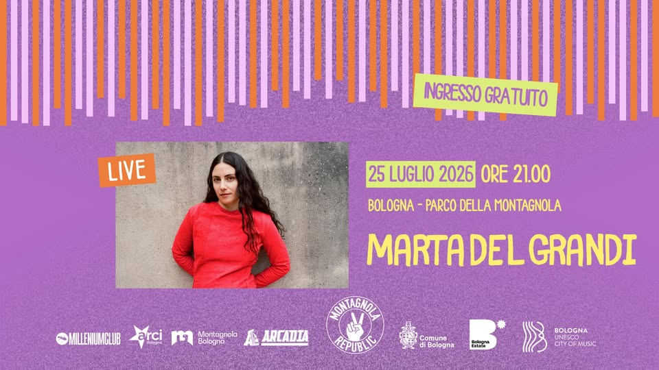 Evento MARTA DEL GRANDI live – Montagnola Republic Locandina MARTA DEL GRANDI live – Montagnola Republic - sabato 25 luglio ore 21:00 - 23:00