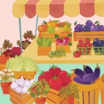 MeLA Mercato Locale Agricolo pomeridiano🍎 Potrebbe essere un disegno raffigurante frutta