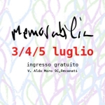 Immagine evento Memorabilia Festival 2026 – Capabrò Rancore Lamante a Recanati (MC) Potrebbe essere un contenuto grafico raffigurante il seguente testo "Memos memarablir اطاطه 3/4/5 luglio ingresso gratuito v. Aldo Moro AldoMora9C,Recanati 9C, 9c,Recanati"