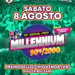 Immagine evento Millennium 90/2000 – Piazza Bolzani – Premosello Chiovenda (VB) a Premosello-Chiovenda (VB) Millennium 90/2000 - Piazza Bolzani - Premosello Chiovenda (VB) a Premosello-Chiovenda (VB) il 8 agosto 2026