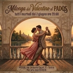 Milonga del Valentino al Pados. tdj Acqua Potrebbe essere un'immagine raffigurante testo