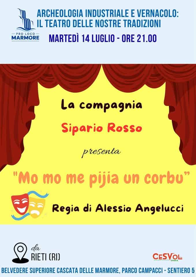 Evento Mo mo me pija un corbu Locandina Mo mo me pija un corbu - martedì 14 luglio ore 21:00 - 23:00