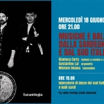 Musiche e balli della Sardegna e del sud Italia, stage e concerto Potrebbe essere un'immagine raffigurante il seguente testo "2026 rida elparco mA3BИrИCACHA ФИAA MERCOLEDÌ 18 GIUGNO ORE 21.00 MUSICHE E BALLI DALLA SARDEGNA E DAL SUD ITALIA Gianluca Carta tamburia cornice Costantino Lai organetto Michele Deiana launeddas 프포스 voce OrU OrU ORE 19.00 laboratorio ratorio di danze del sud italia e balli sardi *GLI GLIORARIPOSSONOSUBIREVARIAZION POSSONO SUBIRE VARIAZIONI TarantArgia TarantA gia"