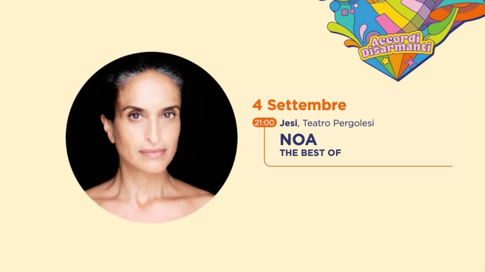 Evento Noa. The Best Of – 4 Settembre 2026 Locandina Noa. The Best Of – 4 Settembre 2026 - venerdì 4 settembre ore 21:00 - 23:00