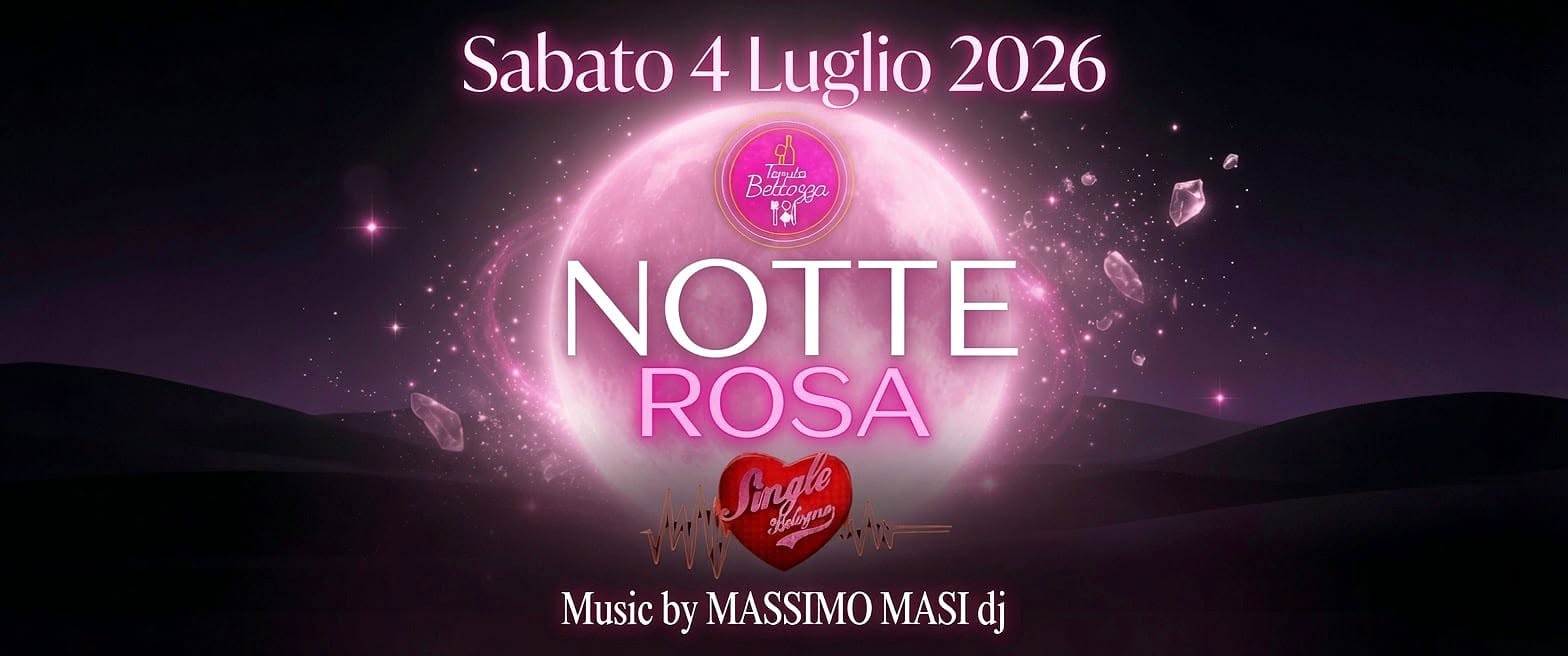 Evento Notte Rosa 2026 Locandina Notte Rosa 2026 - sabato 4 luglio ore 20:30 - 22:30