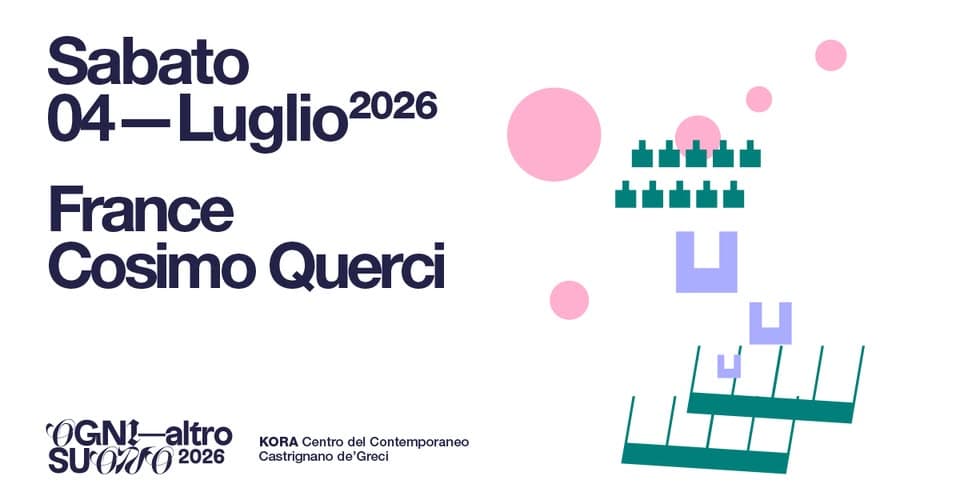 Evento Ogni Altro Suono 4 France, Cosimo Guerci Locandina Ogni Altro Suono 4 France, Cosimo Guerci - sabato 4 luglio ore 22:00 - 00:00