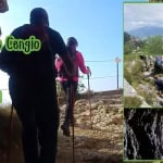 Panorami dal Monte Cengio tra storia e natura Potrebbe essere un'immagine raffigurante arrampicata e il seguente testo "Panorami dal Monte Cengio Sabato 06| 06 06|06|26 26 06 dalle dalle17.30 17.30 トT GUIDE 삼기성봉요"