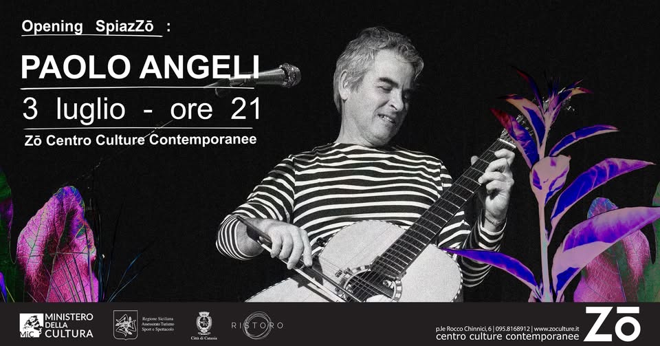 Evento Paolo Angeli – LEMA tour – Apertura SpiazZō Locandina Paolo Angeli – LEMA tour – Apertura SpiazZō - venerdì 3 luglio ore 21:00 - 23:00