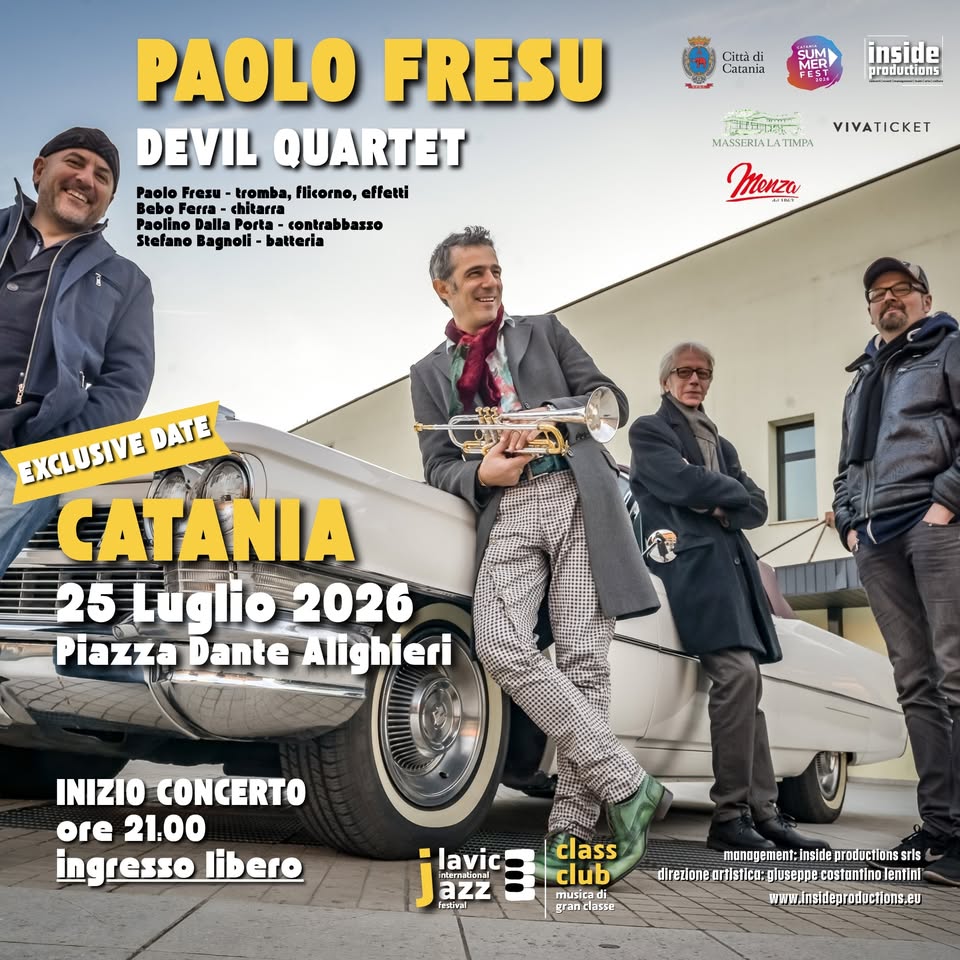 Evento Paolo Fresu Devil Quartet Locandina Paolo Fresu Devil Quartet - sabato 25 luglio ore 21:00 - 23:00