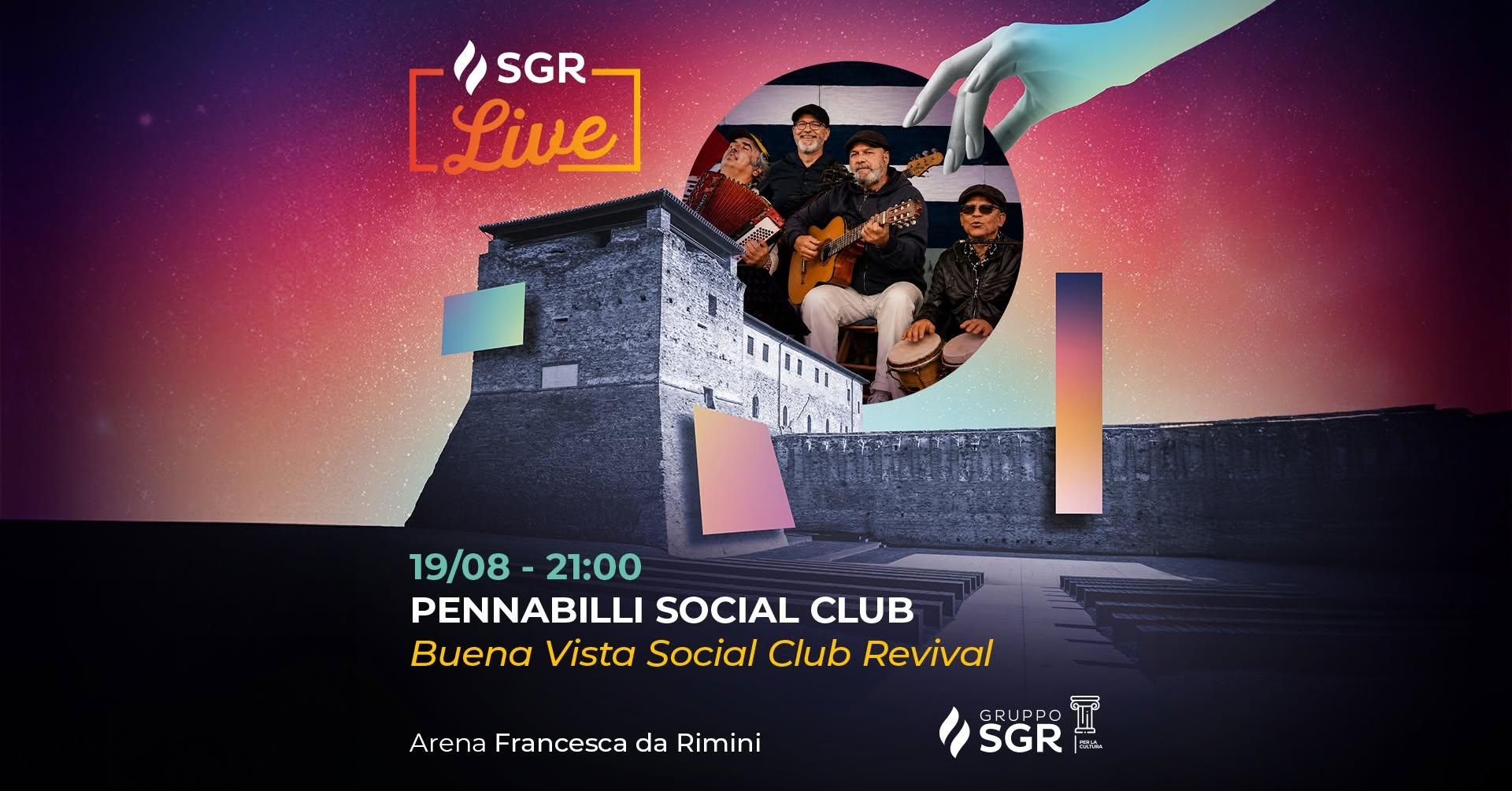 Evento Pennabilli Social Club a SGR Live – Buena Vista Social Club Revival Locandina Pennabilli Social Club a SGR Live – Buena Vista Social Club Revival - mercoledì 19 agosto ore 21:00 - 23:00