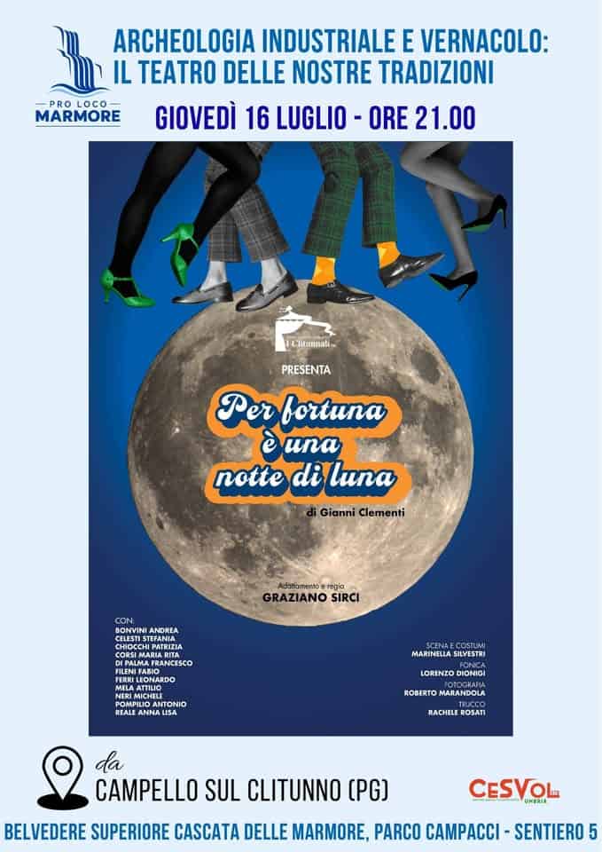 Evento Per fortuna è una notte di luna Locandina Per fortuna è una notte di luna - giovedì 16 luglio ore 21:00 - 23:00
