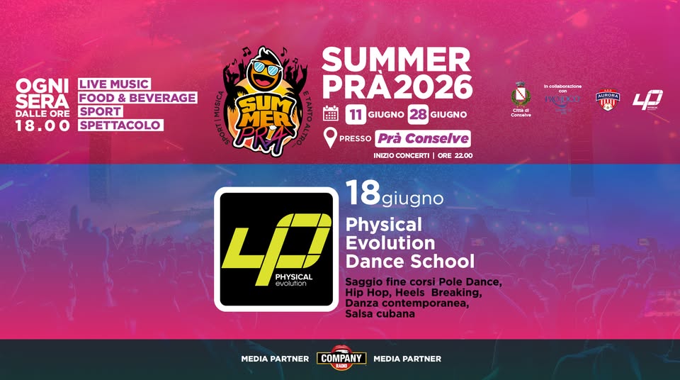 Evento Physical Evolution Dance School – Saggio Fine Corsi Locandina Physical Evolution Dance School – Saggio Fine Corsi - giovedì 18 giugno ore 20:00 - 22:00