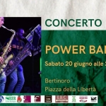 POWER BAND Potrebbe essere un'immagine raffigurante chitarra e il seguente testo "dalde ZZ HAPS APs K_лE4KOи DERTINORO の 高0ン 高我 POE wW .POWERBANG. 2024 CONCERTO 三 POWER BAND Sabato 20 giugno alle 21:45 Bertinoro Piazza della PiazzadellaLibertà Libertà"