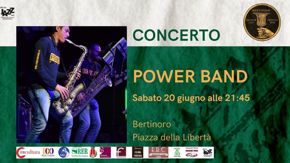 Evento Power Band Locandina Power Band - sabato 20 giugno ore 21:45 - 23:45