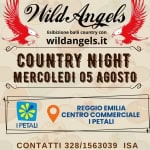 Immagine evento Reggio Emilia Country, esibizione ai PETALI a Reggio Emilia (RE) Reggio Emilia Country, esibizione ai PETALI a Reggio Emilia (RE) il 5 agosto 2026