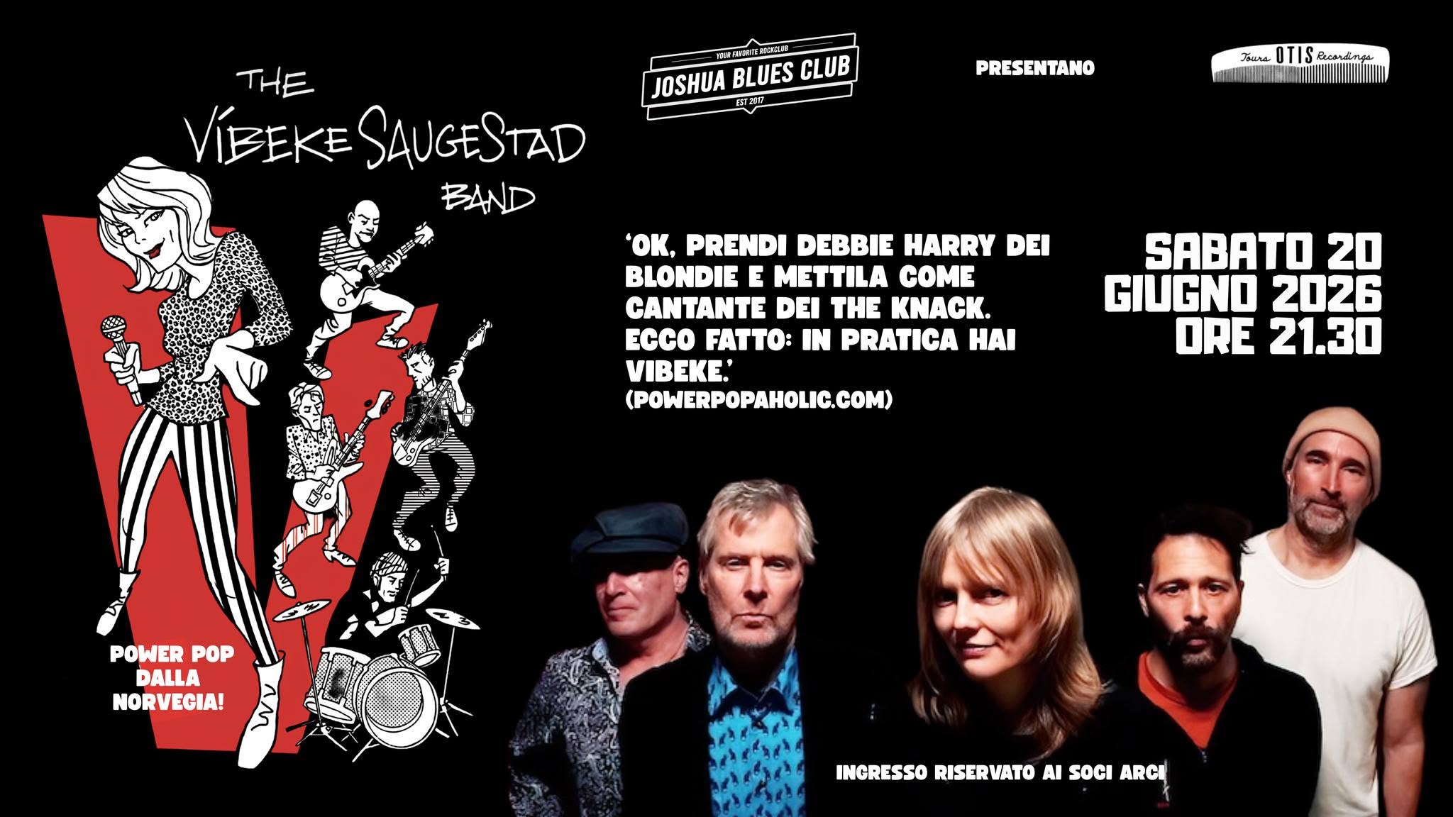Evento Rockin’ Bones Nights Presenta The Vibeke Saugestad Band (Norvegia) Locandina Rockin’ Bones Nights Presenta The Vibeke Saugestad Band (Norvegia) - sabato 20 giugno ore 21:30 - 23:30