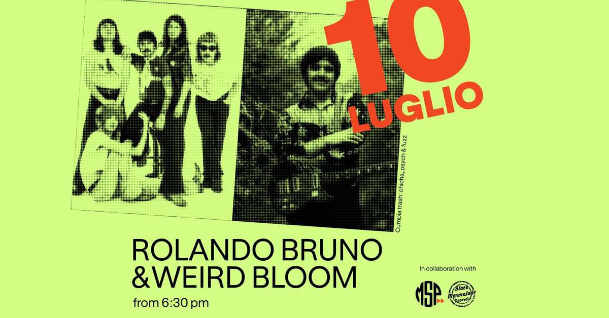 Evento Rolando Bruno Weird Bloom – Bagni Elsa 3 Locandina Rolando Bruno Weird Bloom – Bagni Elsa 3 - venerdì 10 luglio ore 18:00 - 20:00