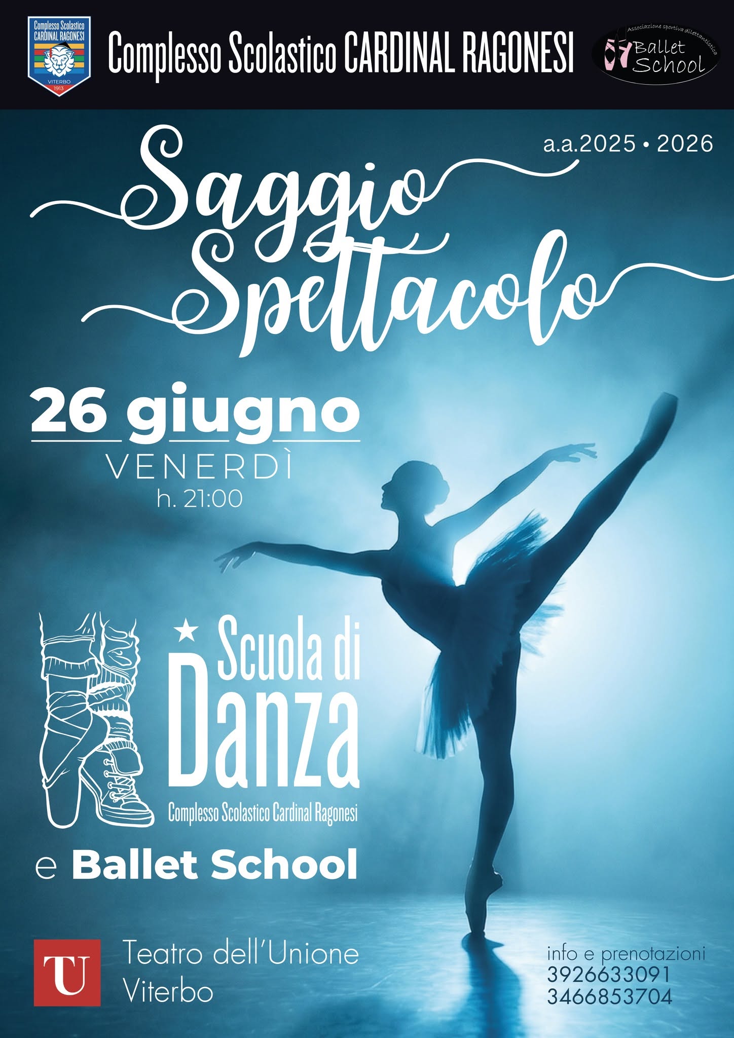 Evento Saggio spettacolo Scuola Danza Ragonesi Locandina Saggio spettacolo Scuola Danza Ragonesi - venerdì 26 giugno ore 21:00 - 23:00