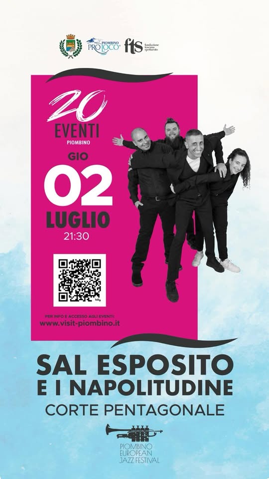 Evento Sal Esposito e i Napolitudine Locandina Sal Esposito e i Napolitudine - giovedì 2 luglio ore 21:30 - 23:30