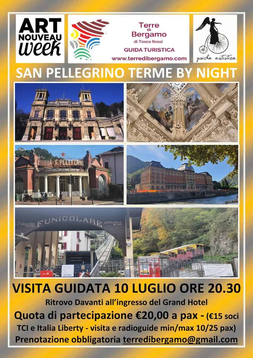 Evento San Pellegrino Terme Per Art Nouveau Week – Valle Brembana Locandina San Pellegrino Terme Per Art Nouveau Week – Valle Brembana - venerdì 10 luglio ore 20:30 - 22:30