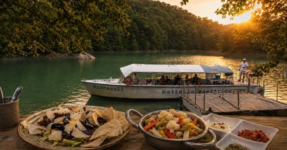 Evento SAPORI DEL TERRITORIO battello al tramonto e cena in diga con il ristorante “Il Palazzo”” Locandina SAPORI DEL TERRITORIO battello al tramonto e cena in diga con il ristorante “Il Palazzo”” - sabato 11 luglio ore 19:00 - 21:00