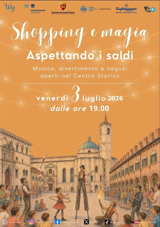 Evento Shopping e magia Locandina Shopping e magia - venerdì 3 luglio ore 19:00 - 21:00