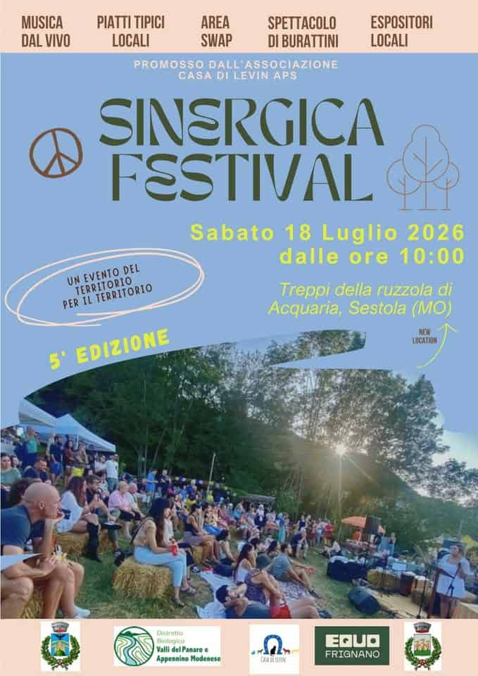 Evento Sinergica Festival 2026 – 5º edizione Locandina Sinergica Festival 2026 – 5º edizione - sabato 18 luglio ore 10:00 - 23:59