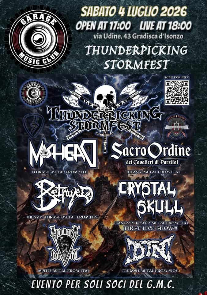 Evento Thunderpicking Stormfest Locandina Thunderpicking Stormfest - sabato 4 luglio ore 18:00 - 20:00
