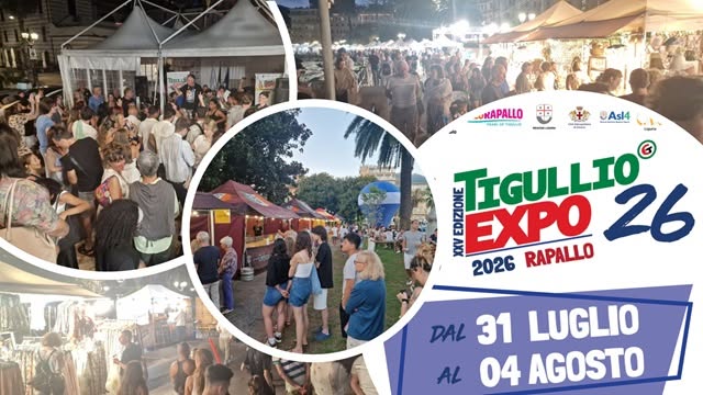 Evento TigullioEXPO26 Locandina TigullioEXPO26 - da venerdì 31 luglio - martedì 4 agosto 2026 ore 09:00 ore 23:00