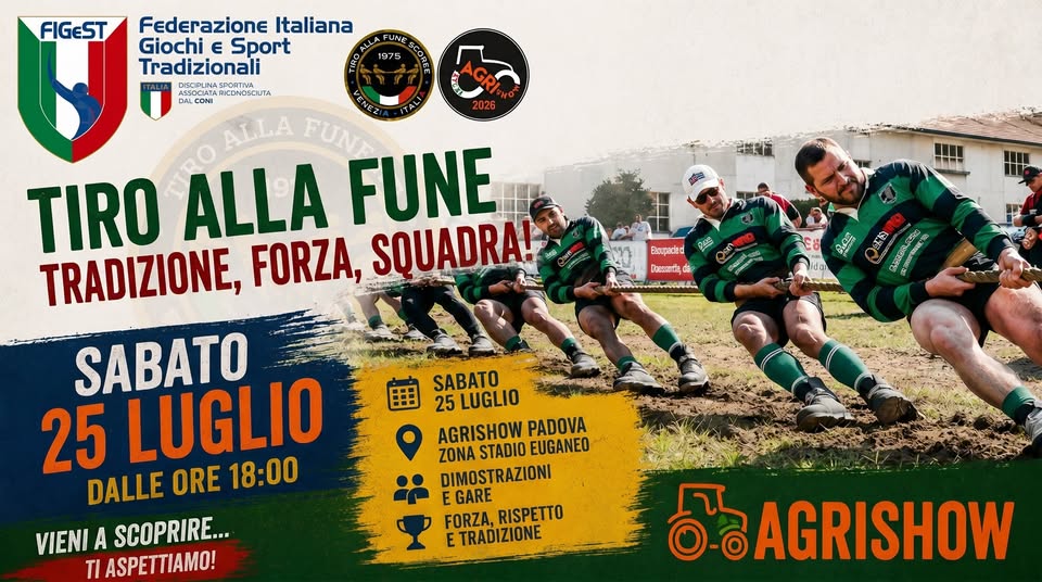Evento Tiro Alla Fune @Agrishowitaliae Locandina Tiro Alla Fune @Agrishowitaliae - sabato 25 luglio ore 18:00 - 23:00