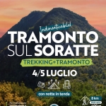 Immagine evento Tramonto Sul Soratte E Notte In Tenda Con Startrekk a Sant’Oreste (RM) Tramonto Sul Soratte E Notte In Tenda Con Startrekk a Sant'Oreste (RM) il 4 luglio - 5 luglio 2026