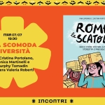 Immagine evento Una scomoda diversità talk a partire da “Rompi le scatole” Serrenove a Bologna (BO) Potrebbe essere un contenuto di pop art raffigurante il seguente testo "ASPETTANDO ← MASCHILE PLURALE* MAR MAR07/07 07/07 19:30 UNA SCOMODA DIVERSITÀ Con Cristina Portolano, Monica Martinelli e Murphy Tomadin Modera Valeria Roberti PΙΛΑ CAPORASO CRISTIMA PORTOLANO ROMPI SCATOLE! IDEEESTORIEPERFAREAPEZZI PEZZI IDEE STORIE PER FARE STEREOTIPI STEREOTIPIEPREGIUDIZI I E PREGIUDIZI AT"