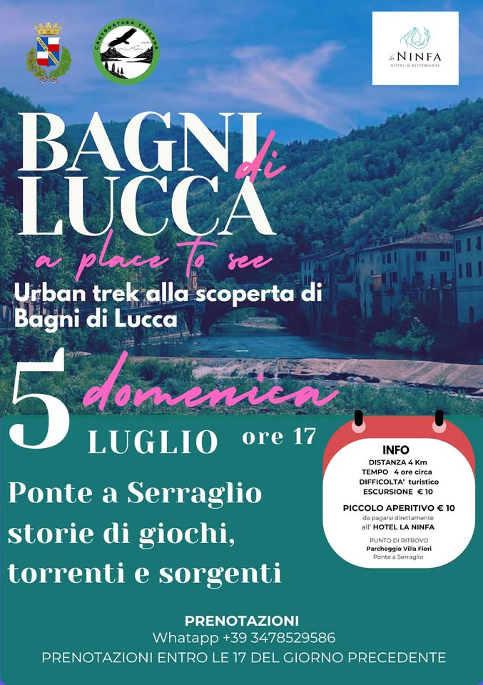 Evento Urban Trek & Aperitivo sulla Lima Locandina Urban Trek & Aperitivo sulla Lima - domenica 5 luglio ore 17:00 - 20:00