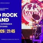 VALID ROCK BAND @ SubConscio Festival – Conscio (TV) Potrebbe essere un'immagine raffigurante sassofono e il seguente testo "48 SAGRA DEI PERI CONSCIO SUBCONSCIO FESTIVAL PRESENTA VAT ROCI VALID ROCK BAND ROCK LIVE EXPERIENCE COVER BAND 11.07.2026 21:45 INGRESSO INGRESSOLIBERO LIBERO CONSCIO DI CASAL SUL SILE(TV) SIL"